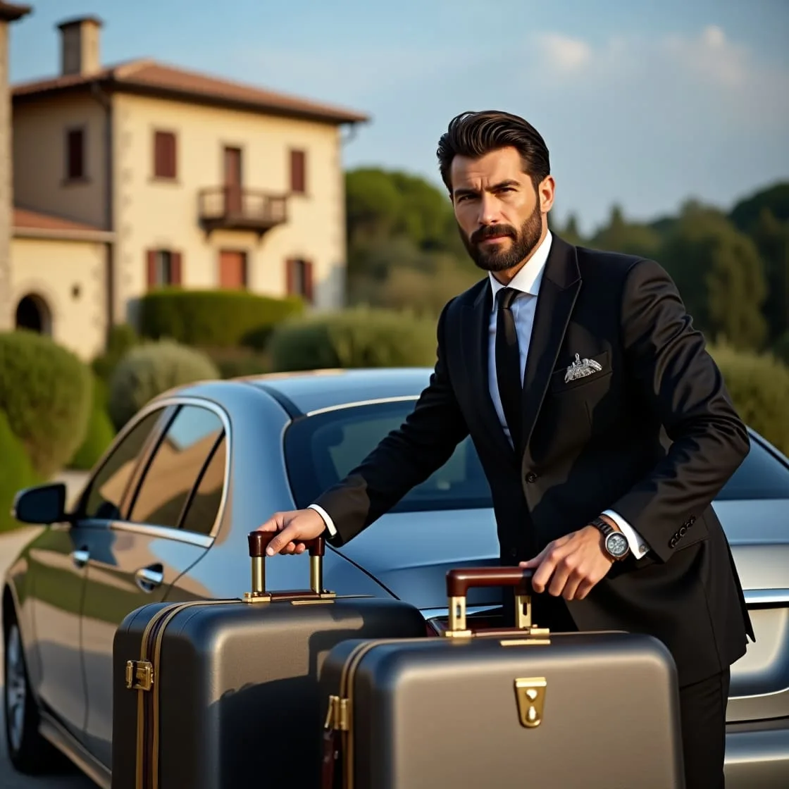 Hotel pickup included in car rental with driver in Palermo